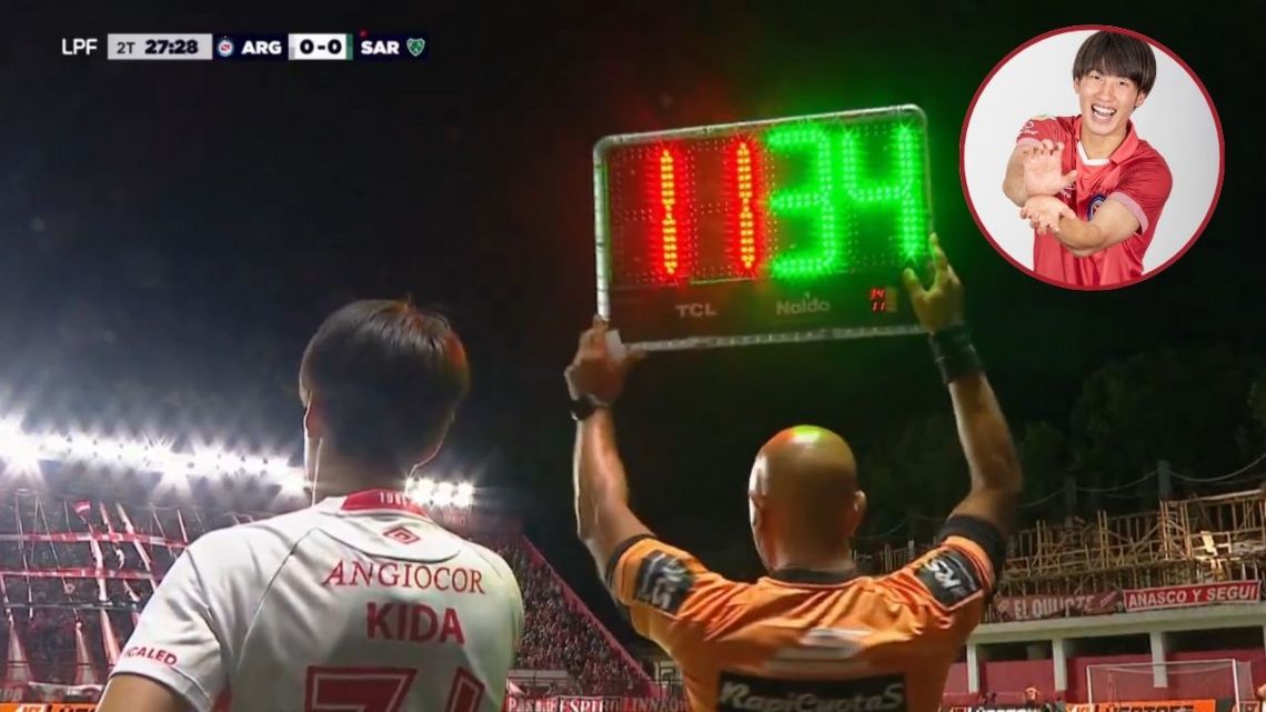 Ryoga Kida, jugador japones de la reserva de Argentinos, hizo su debut profesional