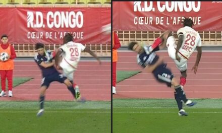 Nicolás Tagliafico sufrió un tremendo planchazo