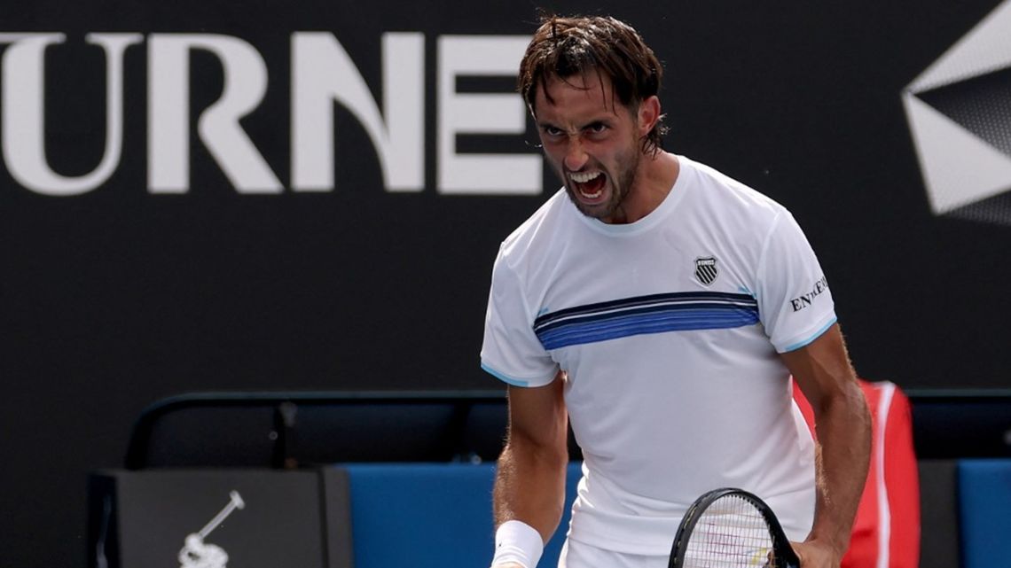 Thiago Tirante logró el único triunfo del tenis argentino en el segundo día de Australia