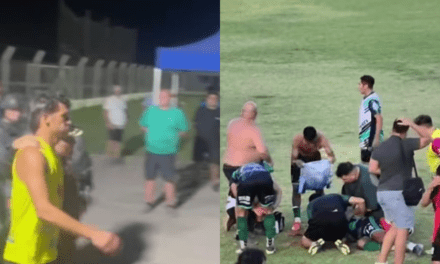 López Peláez vs.Trinidad, terminó en escándalo: Fractura de mandíbula y un jugador detenido