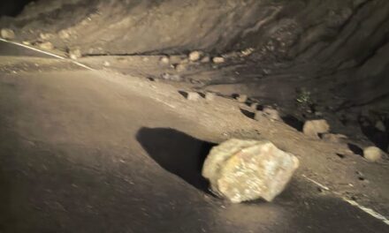 Corte total en la Ruta 150 por desprendimientos de rocas en Baldecitos