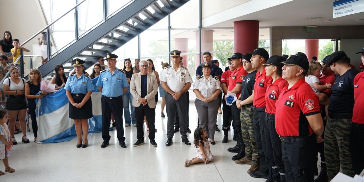 San Juan recibió a los brigadistas que combatieron los incendios en Chubut