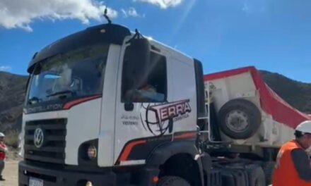 El primer camión de Hualilán quedó registrado en video y marcó un día clave para la minería