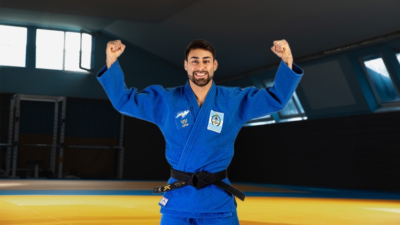 Karim Adarvez .El judoca sanjuanino apunta a cumplir el sueño olímpico en Los Ángeles 2028