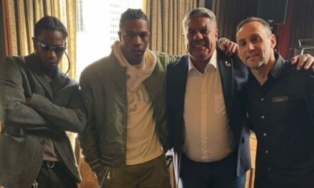 Qué hacía Chiqui Tapia con Travis Scott en Estados Unidos y por qué la imagen llamó la atención