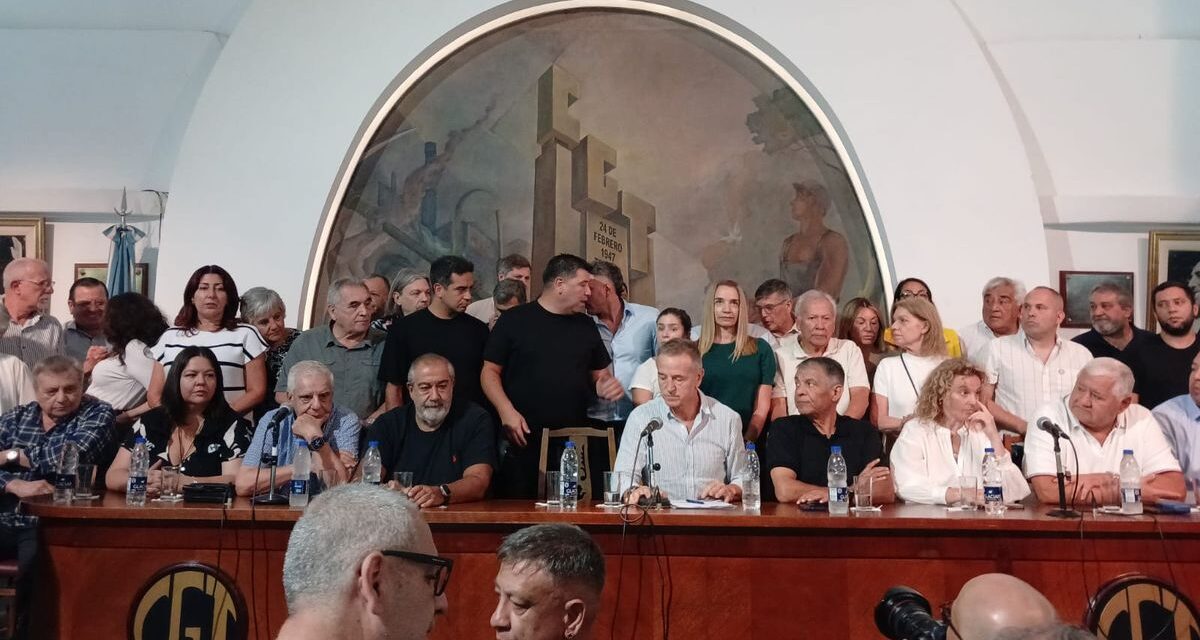 La CGT confirmó un paro por 24 horas para este jueves en caso que se trate la reforma laboral en Diputados