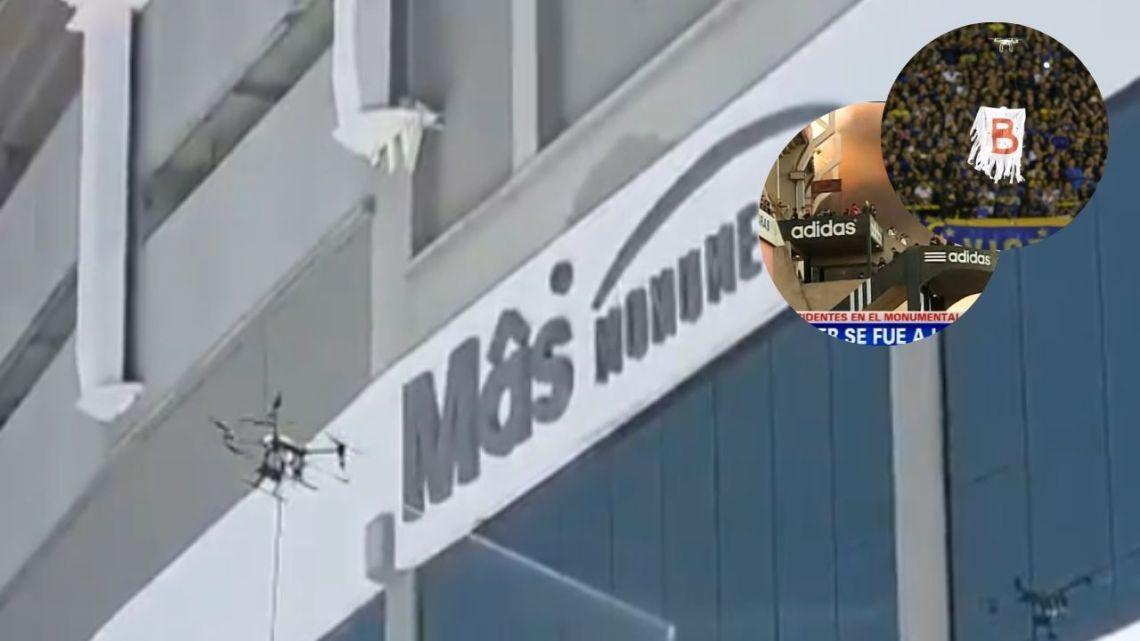 River limpió el Monumental con un drone y marcó más grieta en redes sociales