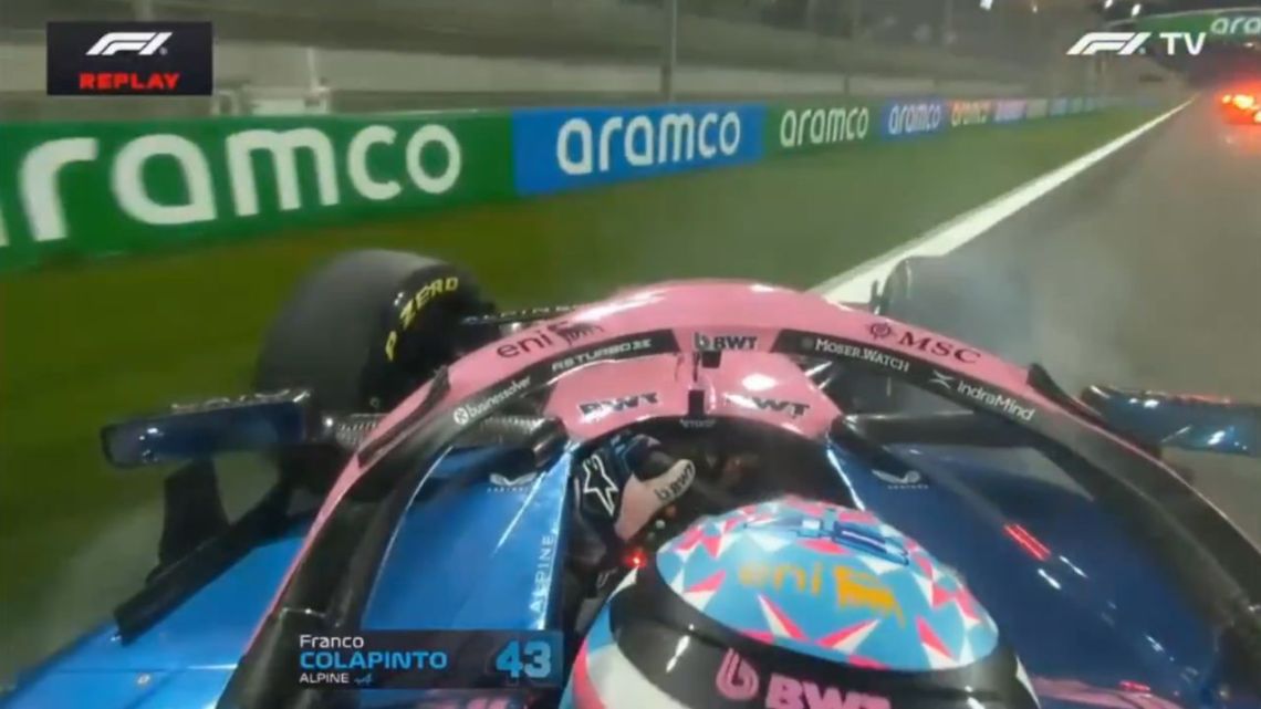 Franco Colapinto patinó sobre el final de los test y asustó a todo el público de la Fórmula 1
