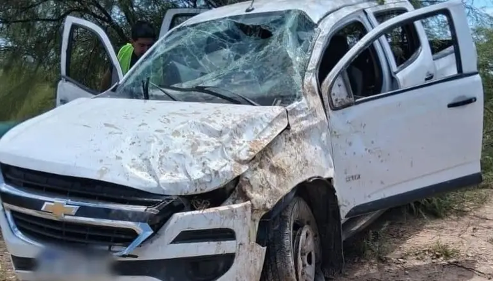 Volcó una camioneta con un matrimonio sanjuanino en San Luis