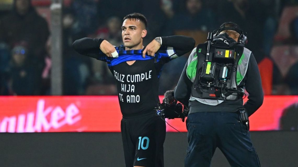 Lautaro Martínez brilló con un gol y dedicatoria especial en el triunfo del Inter