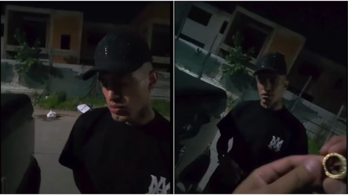 Filmaron a Lolo Miranda vendiendo un anillo de oro en una Villa: “Es de cuando jugaba en Racing”