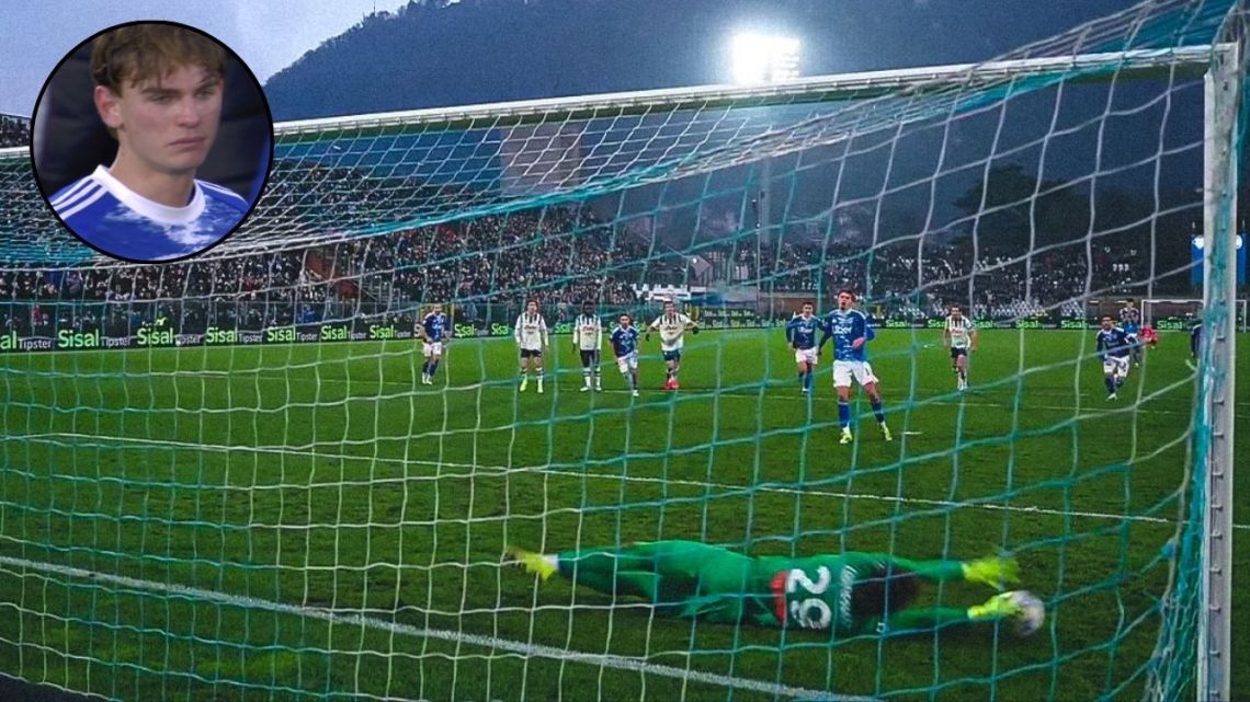 Nico Paz no pudo contener las lagrimas: tercer penal consecutivo fallado con el Como