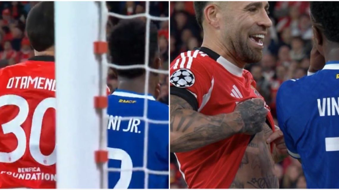 Nicolás Otamendi provocó a Vinícius mostrándole su tatuaje de la Copa del Mundo