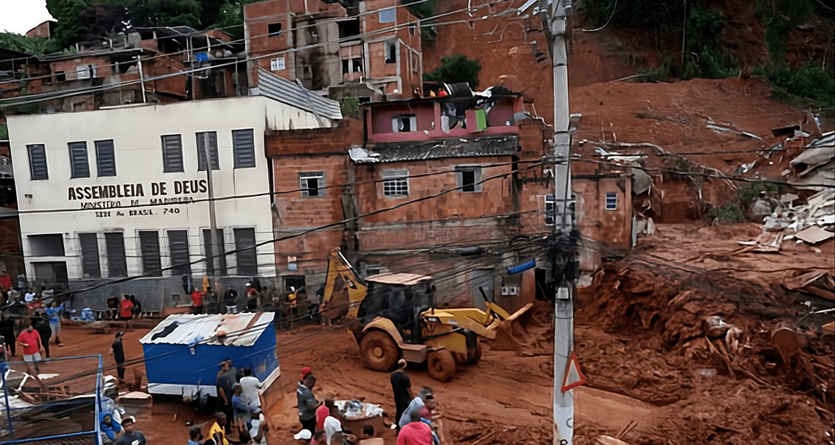 Al menos 40 muertos en Minas Gerais por un temporal devastador