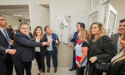 Orrego puso en marcha una moderna escuela en Ullum