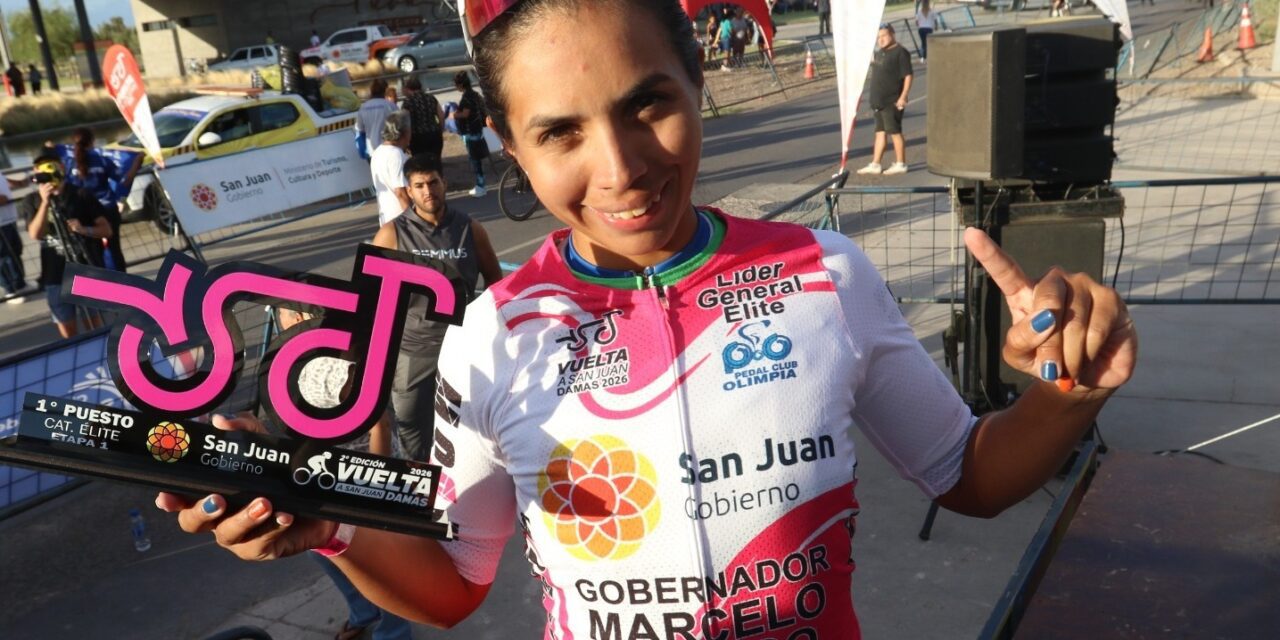 Maribel Aguirre se vistió de líder en la Vuelta a San Juan Damas