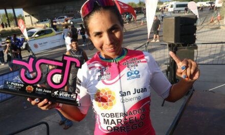 Maribel Aguirre se vistió de líder en la Vuelta a San Juan Damas
