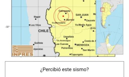 Fuerte sismo de magnitud 5.2 sacudió la madrugada sanjuanina