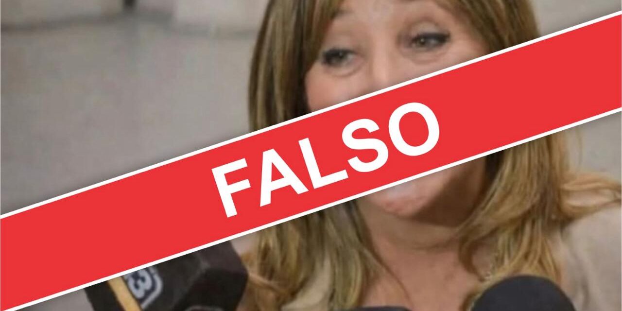 Educación: Desmienten una publicación falsa sobre la ministra Silvia Fuentes