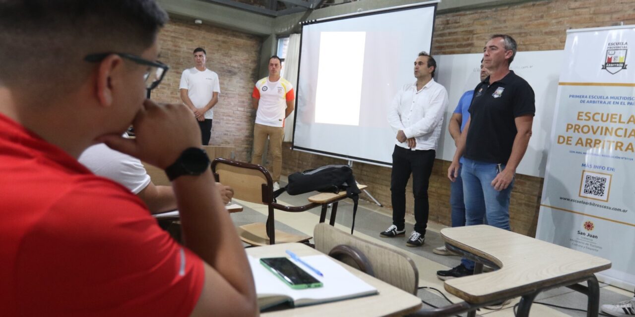 Impulsan la formación arbitral en San Juan con respaldo institucional