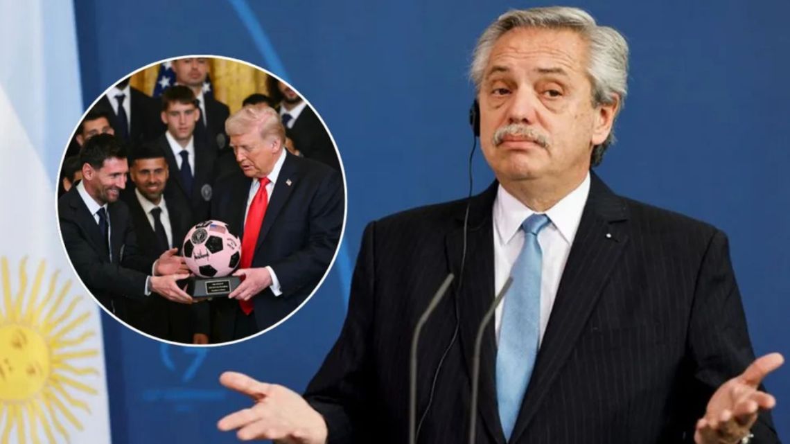 Alberto Fernández explicó por qué Messi no fue a la Casa Rosada pero sí visitó a Trump