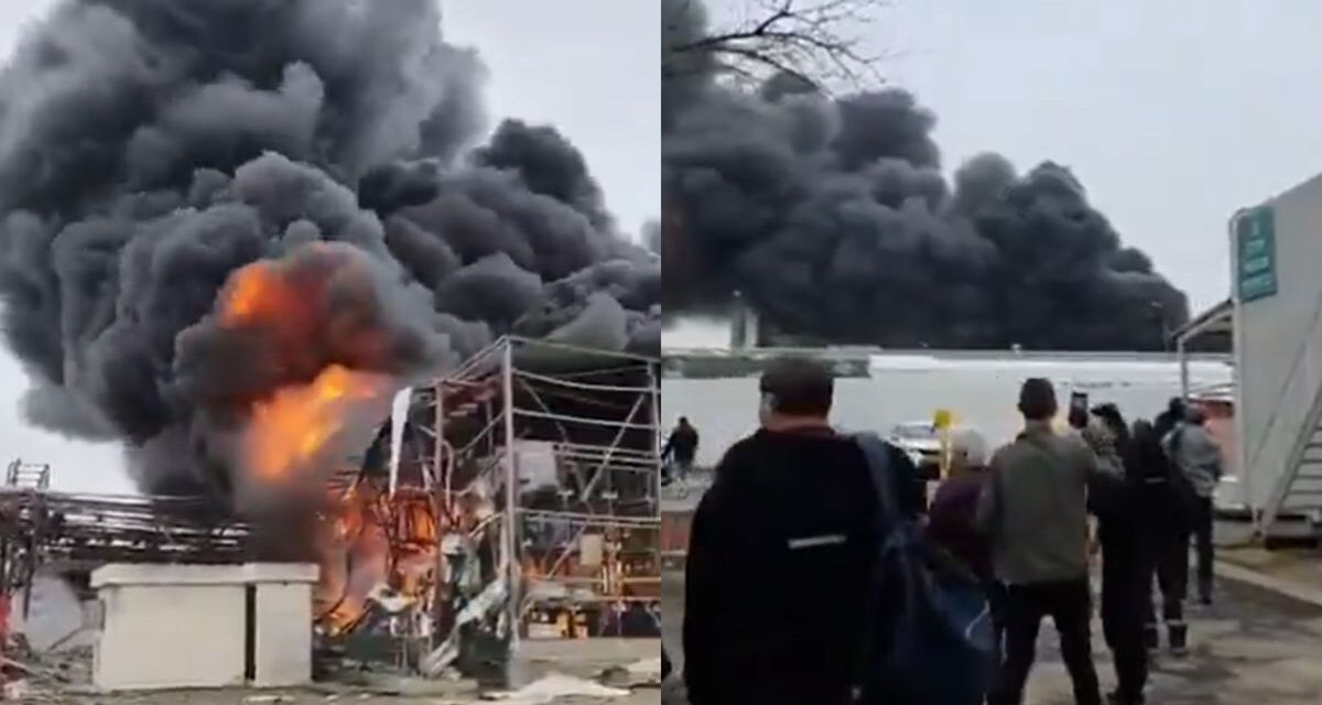 Restos de un misil iraní impactaron en zona química y desataron fuga peligrosa