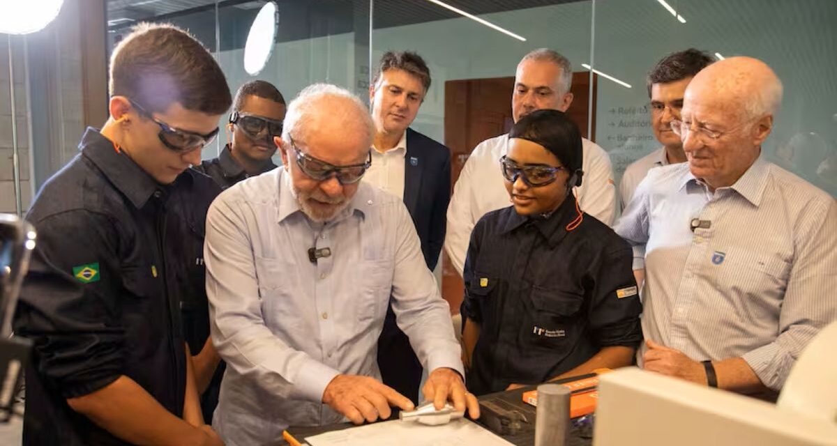 Paolo Rocca participó de la inauguración de una escuela técnica en Brasil junto a Lula da Silva