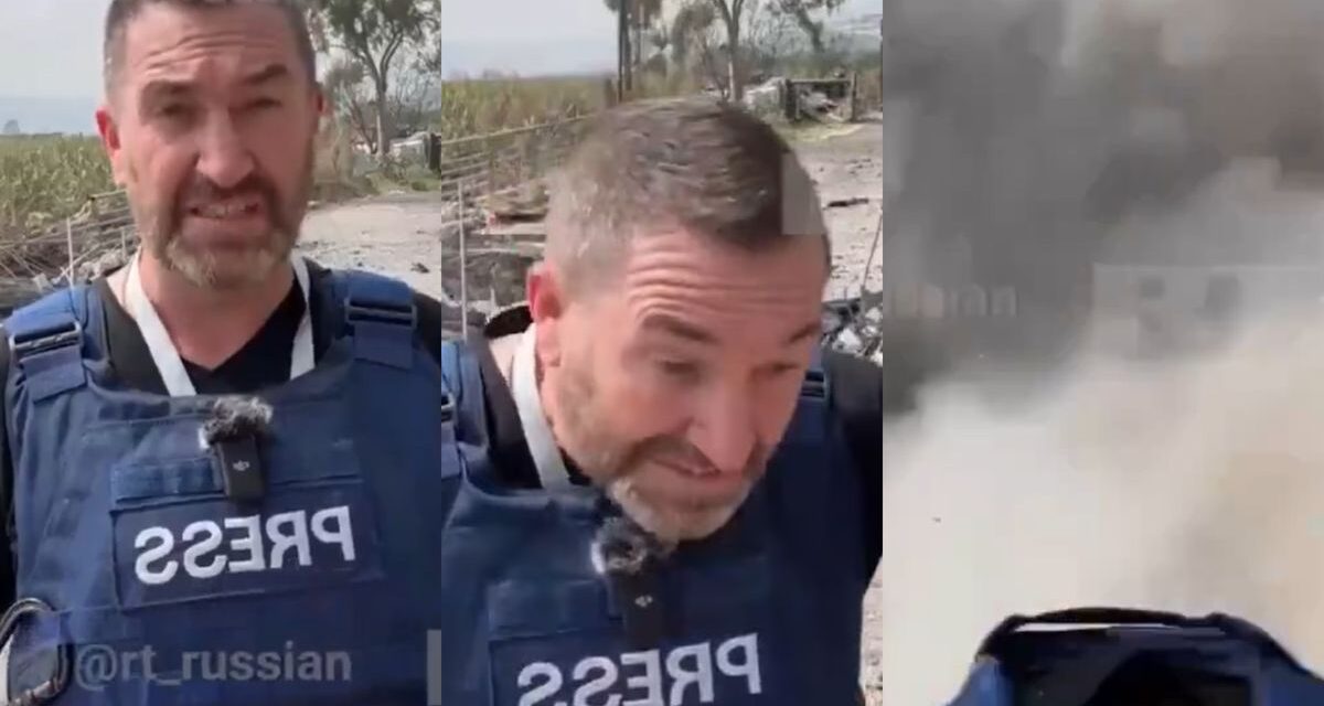 Un misil israelí explotó al lado de un periodista en el Líbano