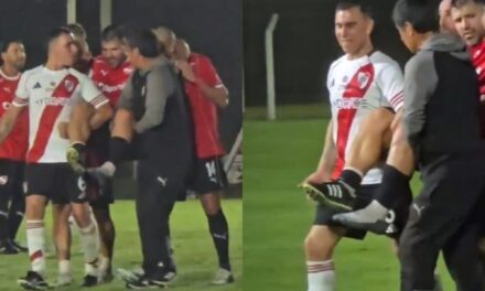 el Kun Agüero sufrió una grave lesión jugando para el Senior de Independiente