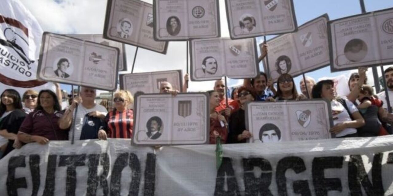 A 50 años de la última dictadura cívico militar, el fútbol argentino se unió al pedido de «memoria, verdad y justicia»
