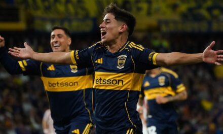 Aranda brilló en Boca y tuvo su bautismo soñado