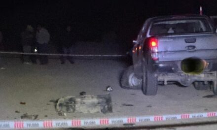 Impactante choque en Iglesia: un motociclista sobrevivió de milagro en la ruta