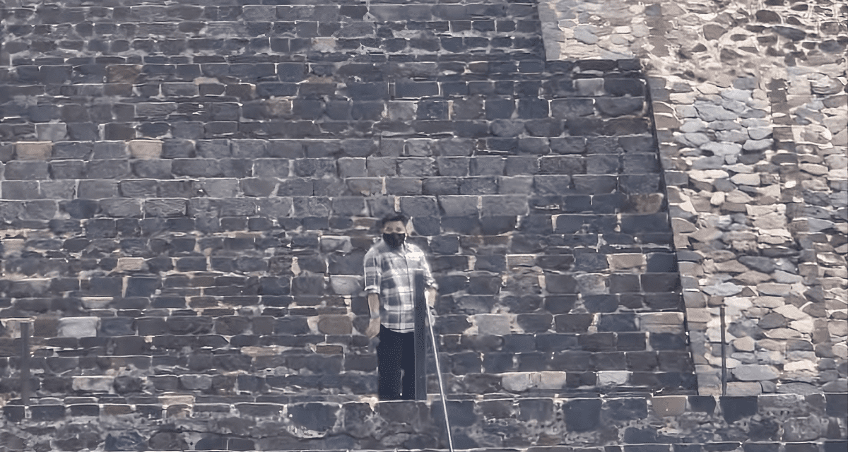Un hombre mató a una turista desde una pirámide prehispánica y se suicidó