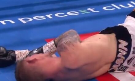 Glenn Byrne derribó cuatro veces a William Crolla, pero sufrió un furibundo nocaut que tal vez le impida volver a boxear