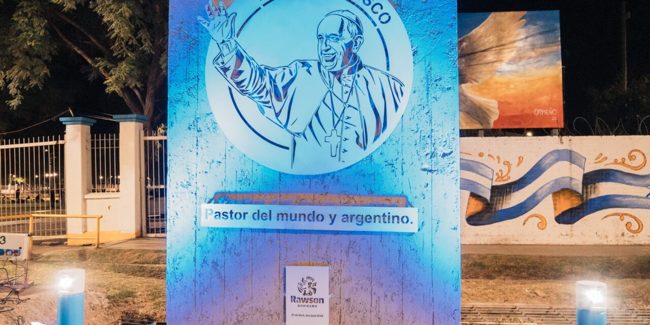Rawson consagra un homenaje permanente al Papa Francisco con un parque y un monumento