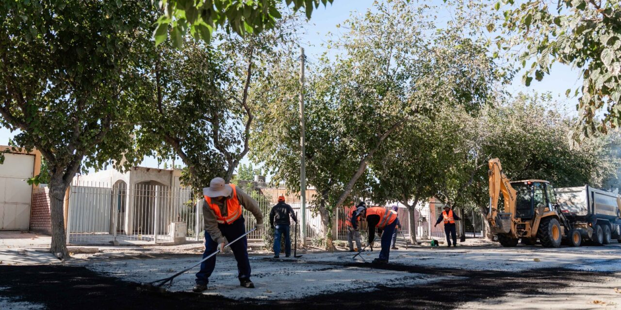 Avanza el plan de pavimentación urbana en Caucete con obras en barrios y avenidas clave