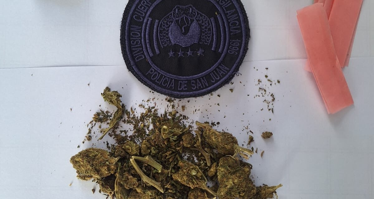 Detuvieron a un hombre con marihuana fraccionada en plena Plaza 25 de Mayo
