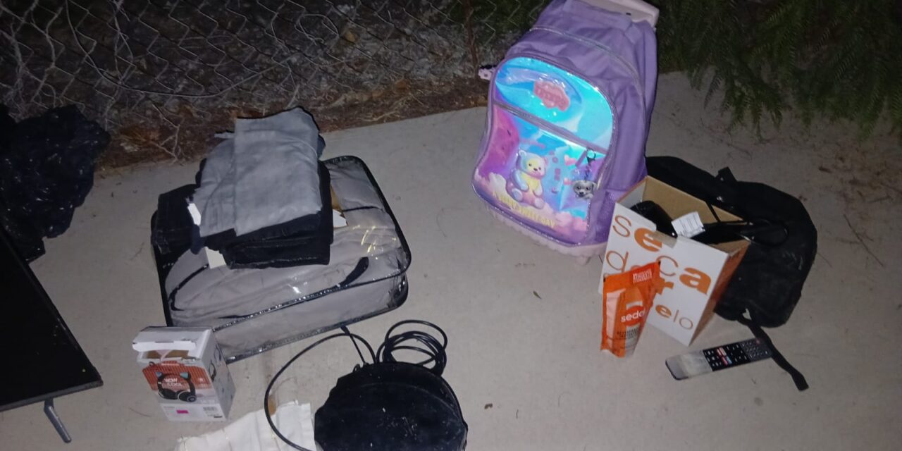 Detuvieron en Santa Lucía a un hombre que llevaba electrodomésticos robados en bicicleta