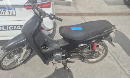 Recuperaron en Pocito una moto robada en Rawson tras una investigación policial