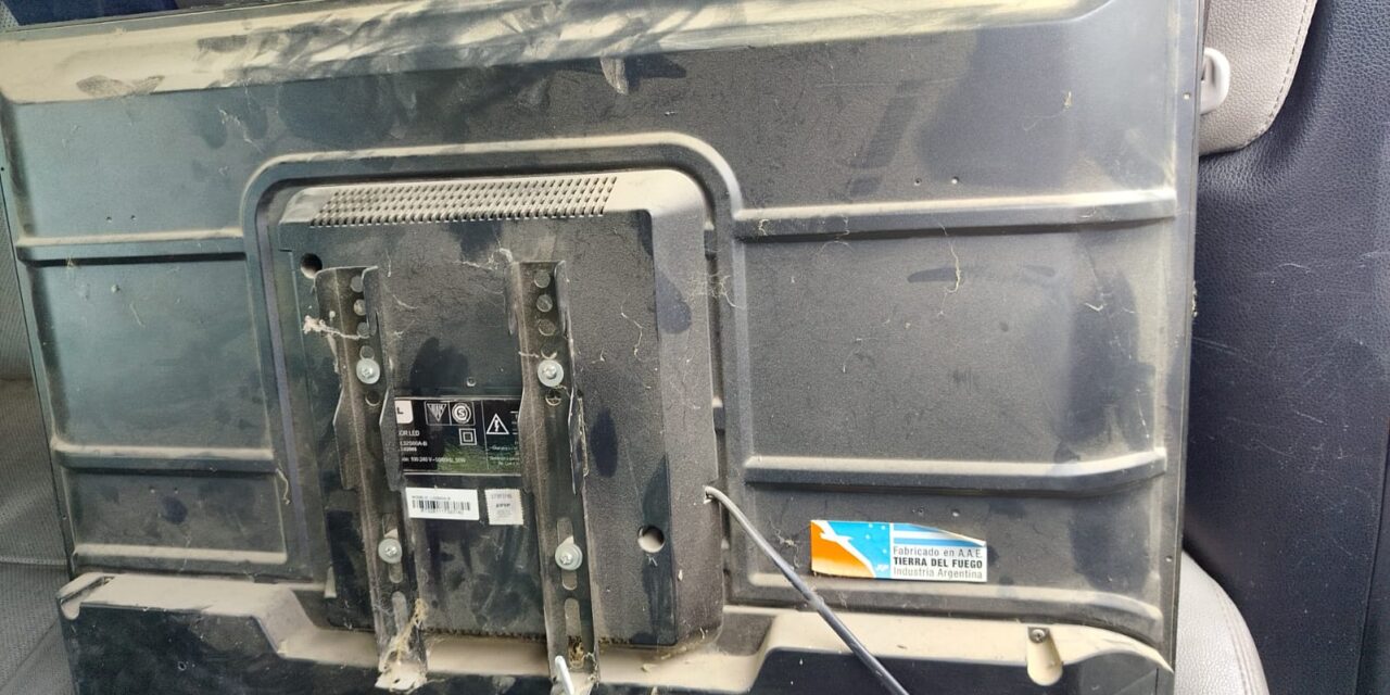 Cayó por un televisor robado en el barrio Valle Grande, en Rawson