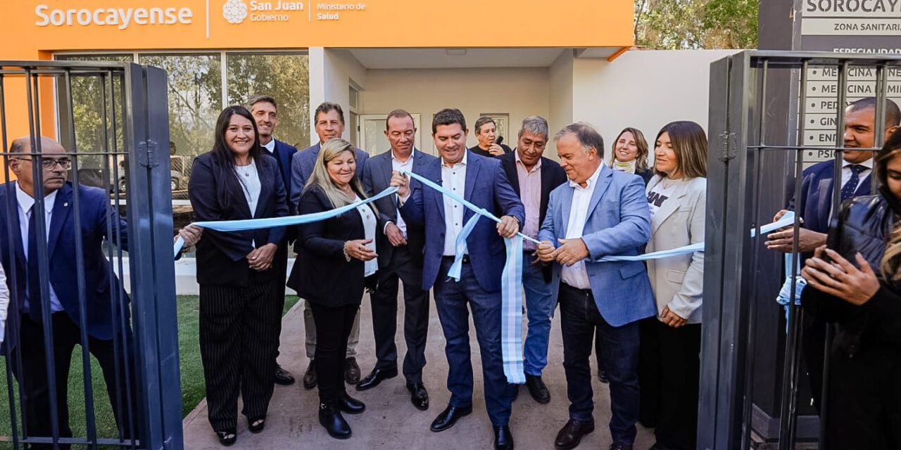 Orrego llevó “San Juan Cerca” a Calingasta y amplió dos centros de salud clave en Barreal