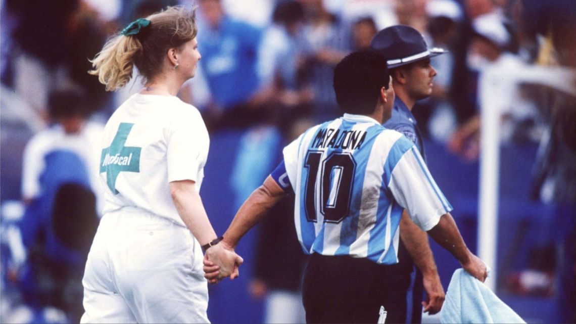 Diego Maradona y el fin de una era: los detalles del positivo en Estados Unidos 1994