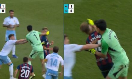 Esteban Andrada agredió a un rival tras recibir una tarjeta roja y sentenció su salida de España