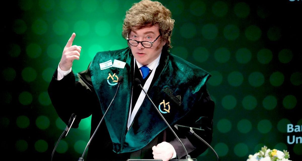 En su gira por Israel, Javier Milei recibió el Doctorado Honoris Causa de la Universidad Bar-Ilan