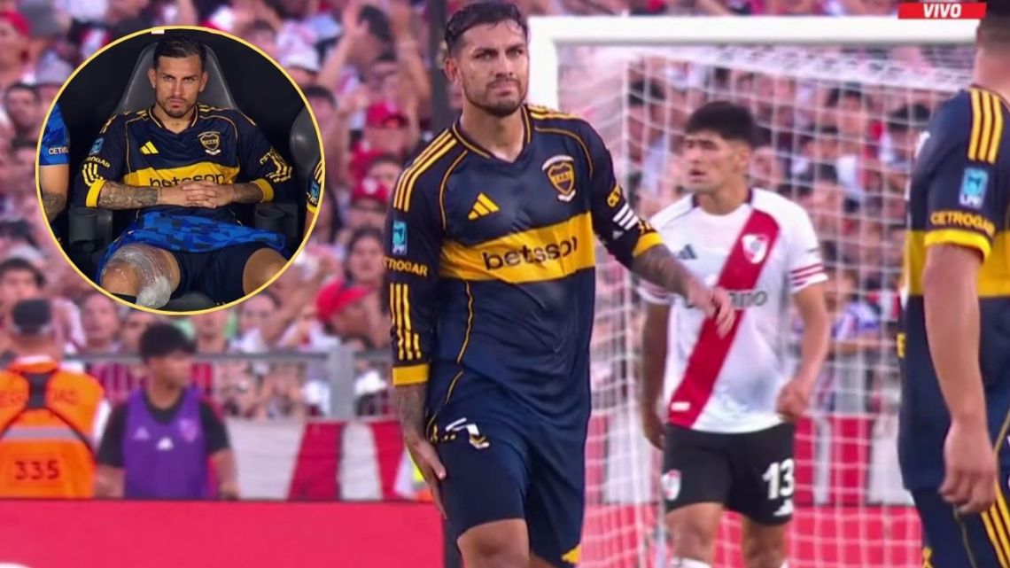 Leandro Paredes salió lesionado del Superclásico y encendió las alarmas en Boca y en la Selección