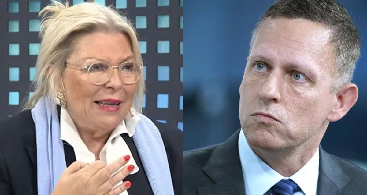 Elisa Carrió cuestionó la visita de Peter Thiel y advirtió sobre su influencia en la Argentina