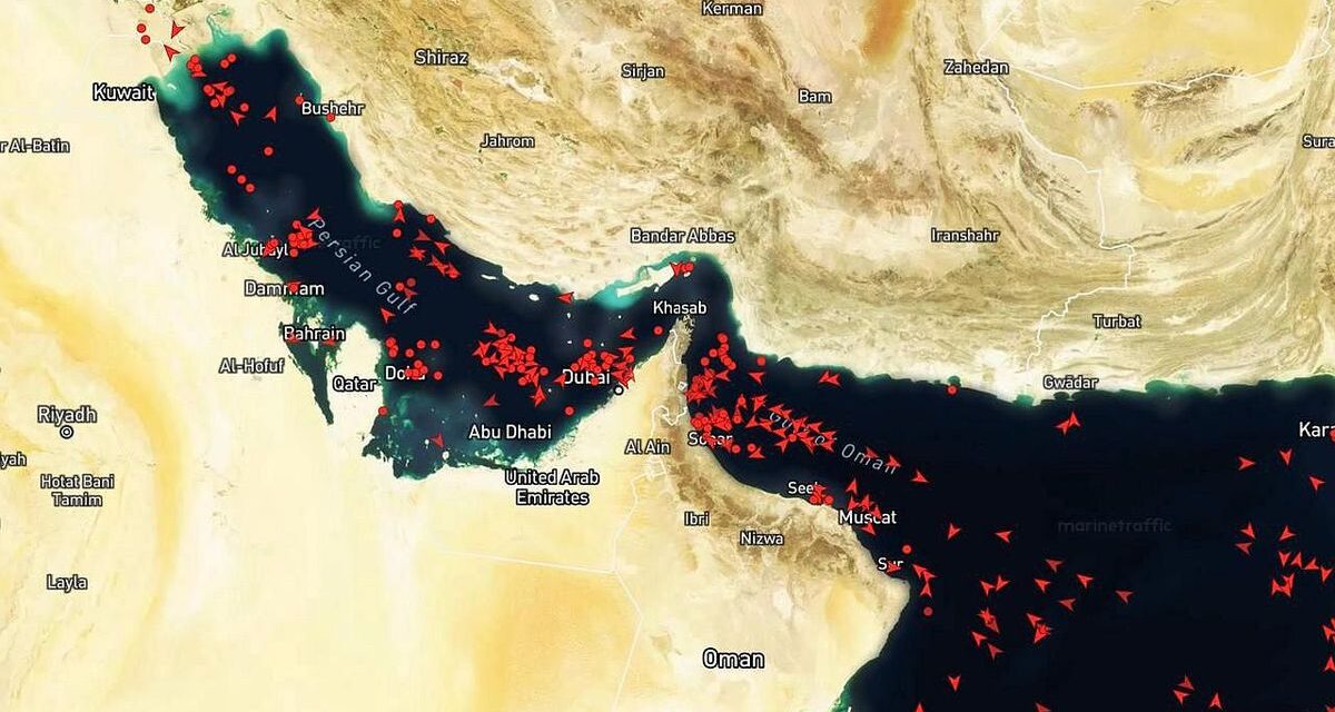 La circulación por el estrecho de Ormuz volvió a estar práctimante paralizada