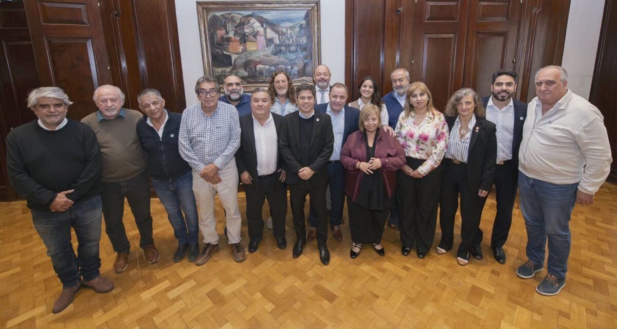 Axel Kicillof recibió a las centrales sindicales y autoridades laborales provinciales en rechazo a la reforma laboral