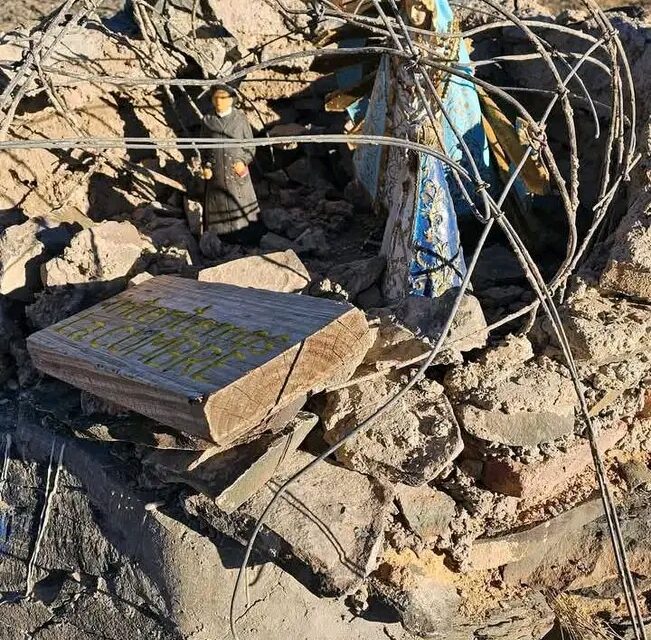 Otra vez atacaron la gruta de Sierras Azules y crece la preocupación por hechos reiterados de vandalismo