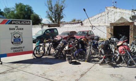 Caucete: La Policía desarticuló un foco de picadas ilegales y secuestró 18 motos